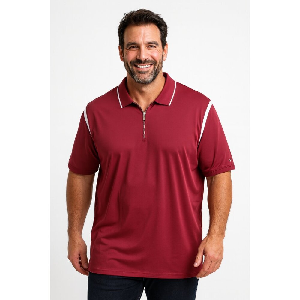 Men's Performance Polo – Bordeaux – Size 2XL – NWT